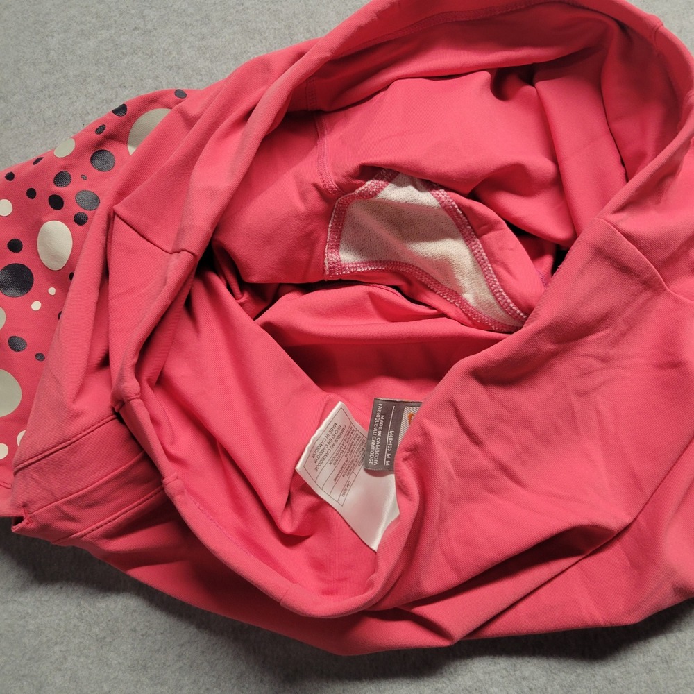 Nike Womens Pink Polka Dot Tennis Skort Built-in Briefs Size Medium Pickleball - Picture 7 of 10